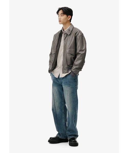 VERYVAIN（ベリベーン）の「OVER RUSTLE SHIRTS (LIGHT GRAY)（シャツ/ブラウス・メンズ・その他・LARGE/MEDIUM）」の3枚目の写真