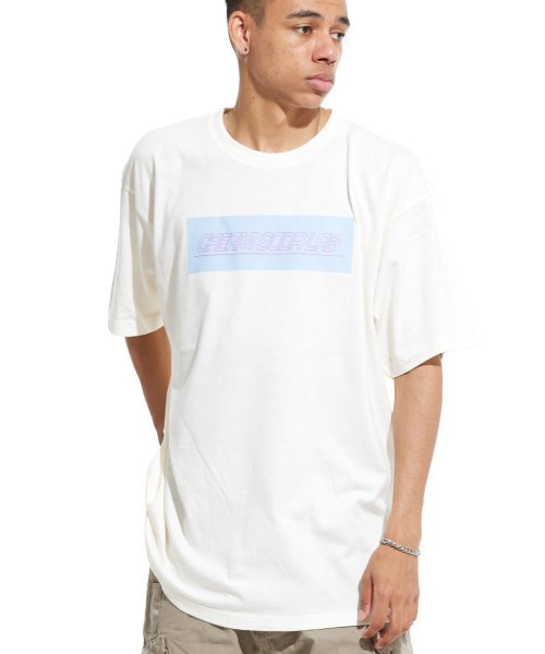 CREAM SODA LAB(クリームソーダラボ)の「LAB アル ビッグスカイボックス 半袖Tシャツ アイボリー(Tシャツ/カットソー・メンズ・その他・LARGE/MEDIUM/X-LARGE/XX-LARGE)」の1枚目の写真