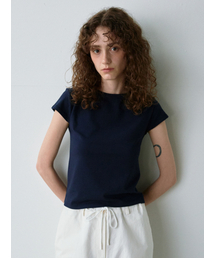 Geek cap sleeve T-shirt (Navy)