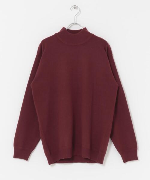 ITEMS URBANRESEARCH(アイテムズ アーバンリサーチ)の「SILK×WOOL MIX ハイネックセーター(ニット/セーター・メンズ・ブラック/バーガンディー/ネイビー・MEDIUM/LARGE)」の8枚目の写真