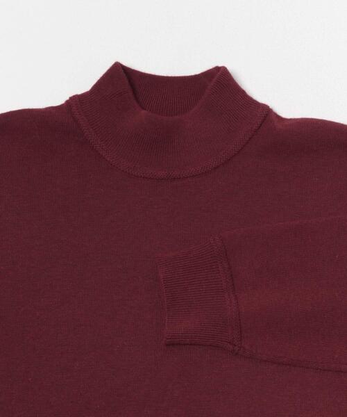 ITEMS URBANRESEARCH(アイテムズ アーバンリサーチ)の「SILK×WOOL MIX ハイネックセーター(ニット/セーター・メンズ・ブラック/バーガンディー/ネイビー・MEDIUM/LARGE)」の9枚目の写真