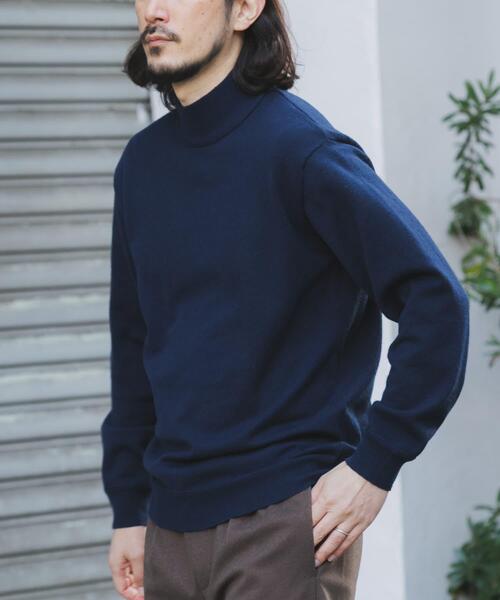 ITEMS URBANRESEARCH(アイテムズ アーバンリサーチ)の「SILK×WOOL MIX ハイネックセーター(ニット/セーター・メンズ・ブラック/バーガンディー/ネイビー・MEDIUM/LARGE)」の10枚目の写真