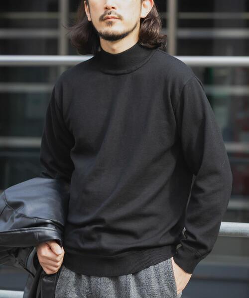 ITEMS URBANRESEARCH(アイテムズ アーバンリサーチ)の「SILK×WOOL MIX ハイネックセーター(ニット/セーター・メンズ・ブラック/バーガンディー/ネイビー・MEDIUM/LARGE)」の20枚目の写真