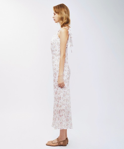 ME COUTURE（ミークチュール）の「フルールラメシフォンキャミドレス（ワンピース・レディース・イエロー/ピンク・1/0/00）」の22枚目の写真