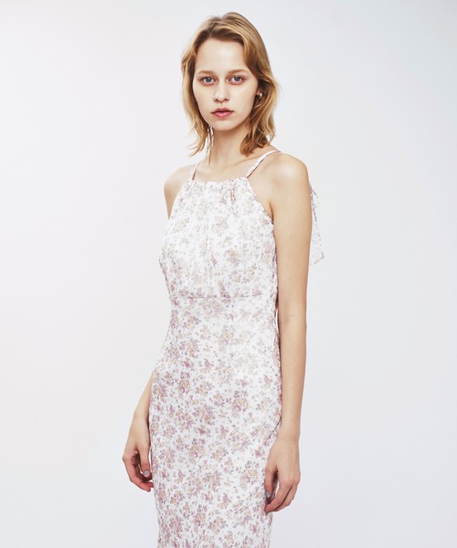 ME COUTURE（ミークチュール）の「フルールラメシフォンキャミドレス（ワンピース・レディース・イエロー/ピンク・1/0/00）」の19枚目の写真