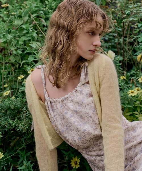 ME COUTURE（ミークチュール）の「フルールラメシフォンキャミドレス（ワンピース・レディース・イエロー/ピンク・1/0/00）」の16枚目の写真