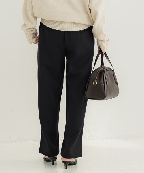 coca(coca)(コカ)の「【DAILY WARM】裏起毛カーブパンツ(スウェットパンツ・レディース・ブラック/ネイビー/レッド・L/M)」の6枚目の写真