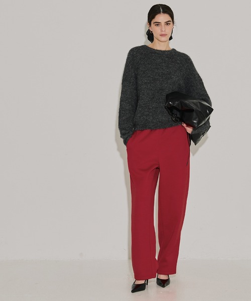 coca(coca)(コカ)の「【DAILY WARM】裏起毛カーブパンツ(スウェットパンツ・レディース・ブラック/ネイビー/レッド・L/M)」の9枚目の写真