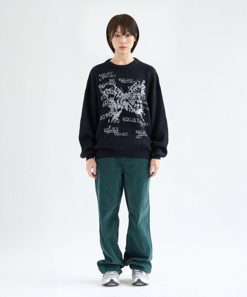 Video Jockey（ビデオジョッキー）の「ナビエフェクトニットセーター[ブラック]（スウェット・レディース・ブラック・SMALL/MEDIUM/LARGE）」の3枚目の写真