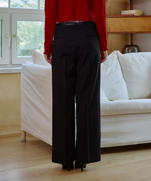 ARI（アリ）の「MOON NIGHT WIDE PANTS / BLACK（スラックス・レディース・ブラック・FREE）」の3枚目の写真