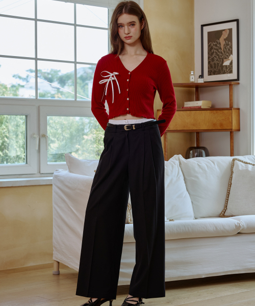 ARI（アリ）の「MOON NIGHT WIDE PANTS / BLACK（スラックス・レディース・ブラック・FREE）」の5枚目の写真