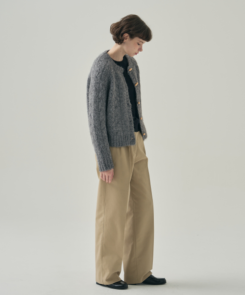 DRAWFIT WOMEN（ドローフィットウーマン）の「スカシケーブルダッフルニットカーディガン[ブラック]（カーディガン/ボレロ・レディース・その他・SMALL/MEDIUM）」の9枚目の写真