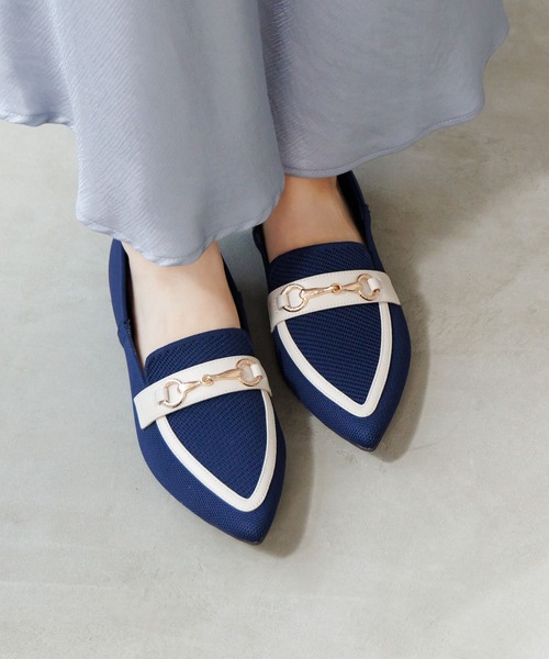 HIMIKO（ヒミコ）の「【HIMIKO】】【瞬間フィット】ハンズフリーニットローファー/661119（スリッポン・レディース・ネイビー/ブラック/グレー・21.5cm/22.0cm/22.5cm/23.0cm/23.5cm/24.0cm/24.5cm/25.0cm/25.5cm/26.0cm/26.5cm）」の3枚目の写真