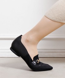 HIMIKO】【瞬間フィット】ハンズフリーストレッチレザーパンプス