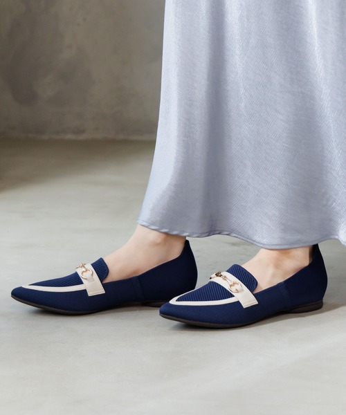 HIMIKO（ヒミコ）の「【HIMIKO】】【瞬間フィット】ハンズフリーニットローファー/661119（スリッポン・レディース・ネイビー/ブラック/グレー・21.5cm/22.0cm/22.5cm/23.0cm/23.5cm/24.0cm/24.5cm/25.0cm/25.5cm/26.0cm/26.5cm）」の5枚目の写真