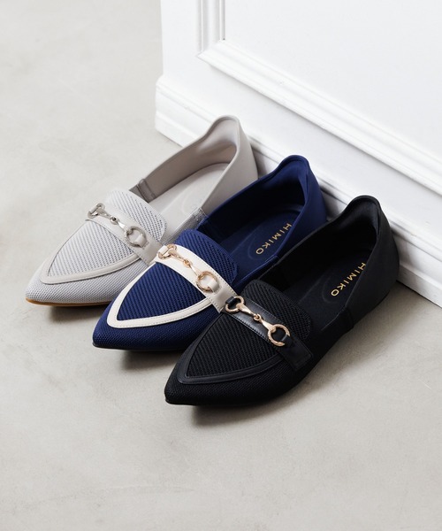 HIMIKO（ヒミコ）の「【HIMIKO】】【瞬間フィット】ハンズフリーニットローファー/661119（スリッポン・レディース・ネイビー/ブラック/グレー・21.5cm/22.0cm/22.5cm/23.0cm/23.5cm/24.0cm/24.5cm/25.0cm/25.5cm/26.0cm/26.5cm）」の4枚目の写真