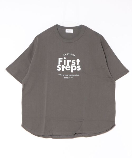 GENERATOR(ジェネレーター)の「GENERATOR/ジェネレーター First Steps Tシャツ(Tシャツ/カットソー・レディース・チャコールグレー/ブラック/ホワイト・F)」の3枚目の写真