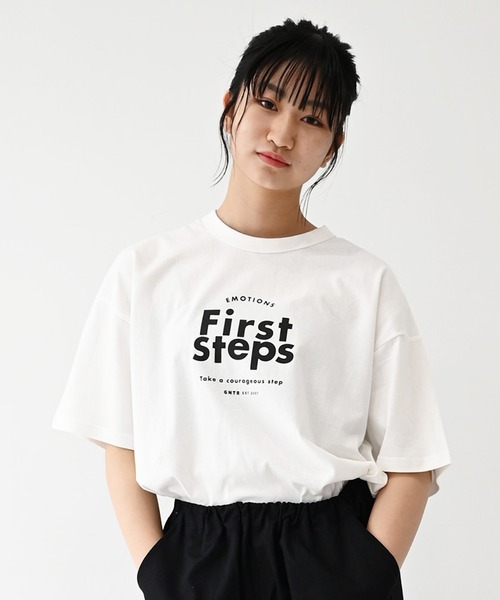 GENERATOR(ジェネレーター)の「GENERATOR/ジェネレーター First Steps Tシャツ(Tシャツ/カットソー・レディース・チャコールグレー/ブラック/ホワイト・F)」の9枚目の写真