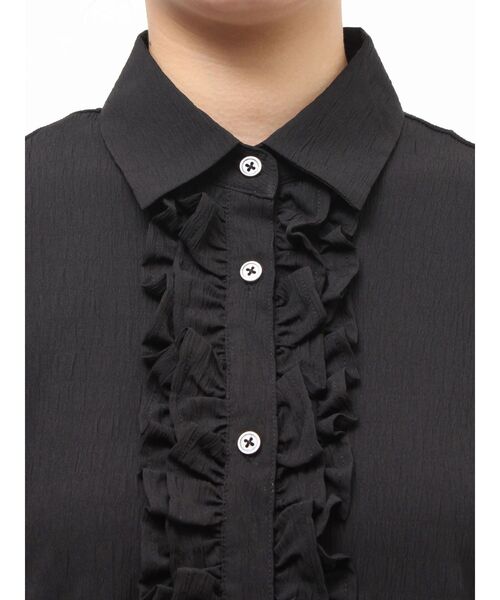 jouetie（ジュエティ）の「ラッフルヘムフリルチュニックシャツ（シャツ/ブラウス・レディース・ブルー/ブラック/アイボリー・MEDIUM）」の20枚目の写真