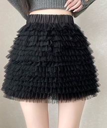 Nyu（ニュウ）の「チュールフリルミニスカート（スカート）」