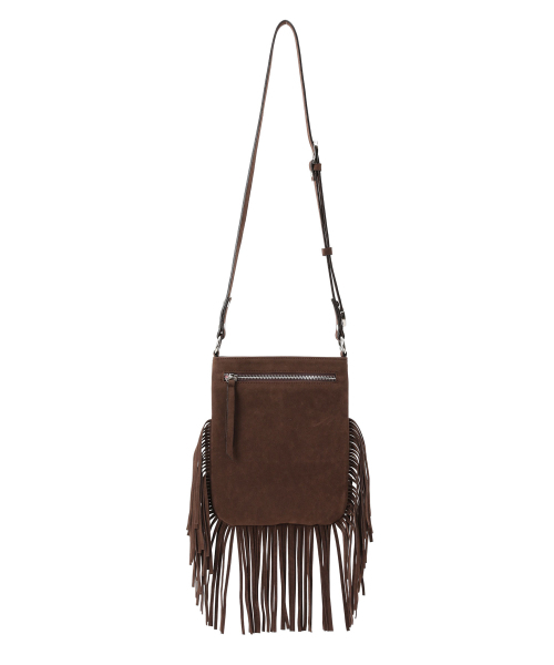 SAND MUSEUM（サンドミュージアム）の「TASSA FRINGE BAG [Suede Brown]（メッセンジャーバッグ・レディース・その他・FREE）」の2枚目の写真