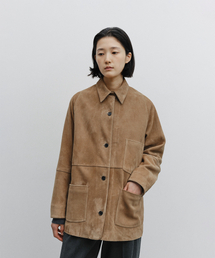 w. Leather Coverall Jacket (Camel)