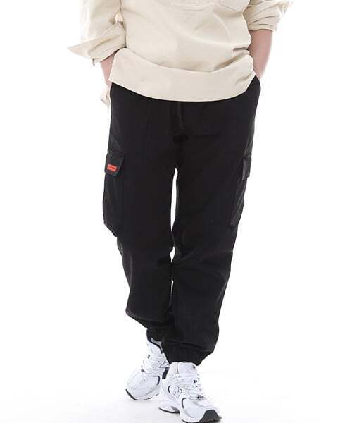 SAINTCREW(セントクルー)の「レトロラインカーゴジョガーパンツ RL-311CJ ブラック(スウェットパンツ・レディース・その他・SMALL/MEDIUM/LARGE/X-LARGE)」の2枚目の写真