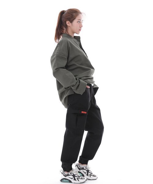 SAINTCREW(セントクルー)の「レトロラインカーゴジョガーパンツ RL-311CJ ブラック(スウェットパンツ・レディース・その他・SMALL/MEDIUM/LARGE/X-LARGE)」の3枚目の写真