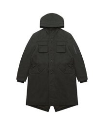 変形フィッシュテールパーカー_カーキ