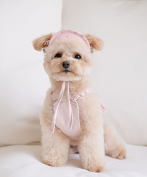 MY LITTLE DOG（マイ リトル ドッグ）の「オーロラデニムサンバイザー - ピンク（ペットウェア）」