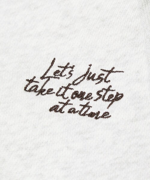 green label relaxing（グリーンレーベルリラクシング）の「【WEB限定】＜at ease＞エンブロイダリ― フーディ―（パーカー・レディース・ライトグレー/ブラック・FREE）」の22枚目の写真