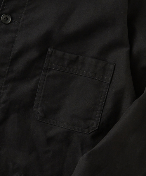 OUTSTANDING（アウトスタンディング）の「[MUT lab] MOLESKIN FRENCH WORK JACKET_BLACK（ミリタリージャケット・メンズ・その他・SMALL/MEDIUM/LARGE/X-LARGE）」の4枚目の写真