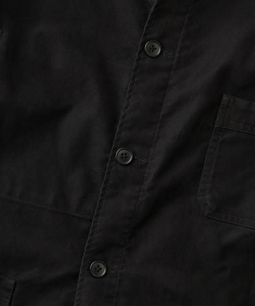 OUTSTANDING（アウトスタンディング）の「[MUT lab] MOLESKIN FRENCH WORK JACKET_BLACK（ミリタリージャケット・メンズ・その他・SMALL/MEDIUM/LARGE/X-LARGE）」の5枚目の写真