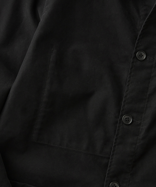 OUTSTANDING（アウトスタンディング）の「[MUT lab] MOLESKIN FRENCH WORK JACKET_BLACK（ミリタリージャケット・メンズ・その他・SMALL/MEDIUM/LARGE/X-LARGE）」の6枚目の写真