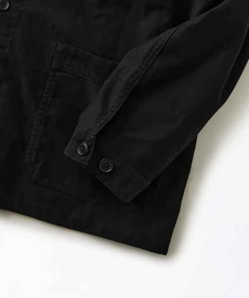 OUTSTANDING（アウトスタンディング）の「[MUT lab] MOLESKIN FRENCH WORK JACKET_BLACK（ミリタリージャケット・メンズ・その他・SMALL/MEDIUM/LARGE/X-LARGE）」の7枚目の写真