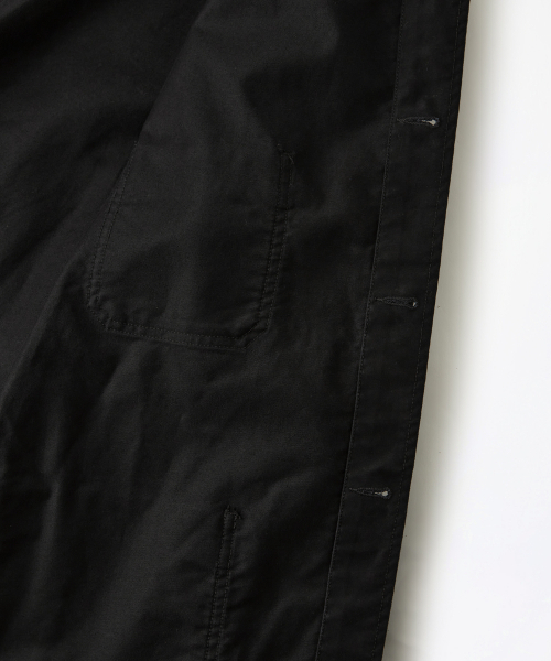OUTSTANDING（アウトスタンディング）の「[MUT lab] MOLESKIN FRENCH WORK JACKET_BLACK（ミリタリージャケット・メンズ・その他・SMALL/MEDIUM/LARGE/X-LARGE）」の11枚目の写真