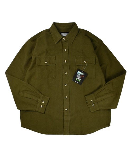 INNOCENT（イノセント）の「【T14】【GUIDE’S CHOICE/ガイド チョイス】MOLESKIN CP0 SHIRTS（シャツ/ブラウス・メンズ・ブラウン/チャコールグレー/オリーブ・X-LARGE/XX-LARGE/LARGE）」の3枚目の写真