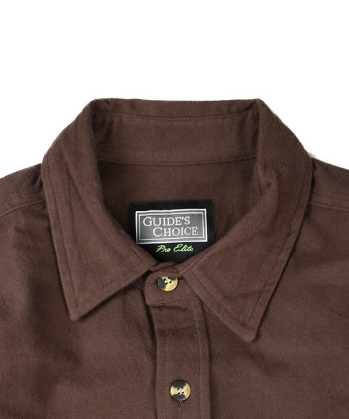 INNOCENT（イノセント）の「【T14】【GUIDE’S CHOICE/ガイド チョイス】MOLESKIN CP0 SHIRTS（シャツ/ブラウス・メンズ・ブラウン/チャコールグレー/オリーブ・X-LARGE/XX-LARGE/LARGE）」の10枚目の写真