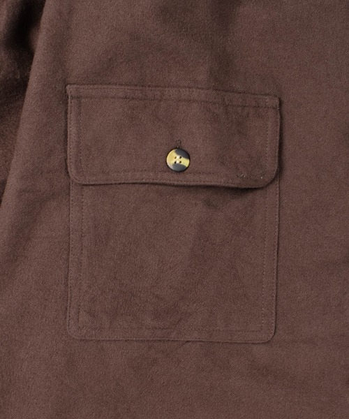 INNOCENT（イノセント）の「【T14】【GUIDE’S CHOICE/ガイド チョイス】MOLESKIN CP0 SHIRTS（シャツ/ブラウス・メンズ・ブラウン/チャコールグレー/オリーブ・X-LARGE/XX-LARGE/LARGE）」の11枚目の写真