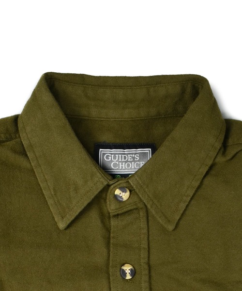 INNOCENT（イノセント）の「【T14】【GUIDE’S CHOICE/ガイド チョイス】MOLESKIN CP0 SHIRTS（シャツ/ブラウス・メンズ・ブラウン/チャコールグレー/オリーブ・X-LARGE/XX-LARGE/LARGE）」の16枚目の写真