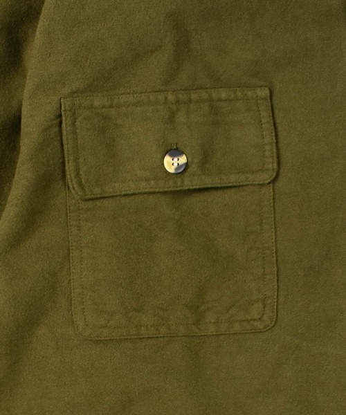 INNOCENT（イノセント）の「【T14】【GUIDE’S CHOICE/ガイド チョイス】MOLESKIN CP0 SHIRTS（シャツ/ブラウス・メンズ・ブラウン/チャコールグレー/オリーブ・X-LARGE/XX-LARGE/LARGE）」の17枚目の写真