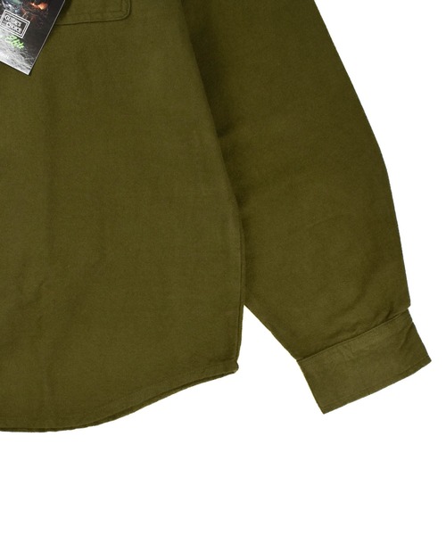 INNOCENT（イノセント）の「【T14】【GUIDE’S CHOICE/ガイド チョイス】MOLESKIN CP0 SHIRTS（シャツ/ブラウス・メンズ・ブラウン/チャコールグレー/オリーブ・X-LARGE/XX-LARGE/LARGE）」の18枚目の写真