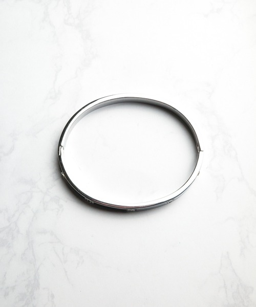 ARCHIVER（アーカイバ）の「【Wc】【it】【ANARKH（アナンケ）】クローバーモチーフ ストーンバングル（バングル/リストバンド・レディース・シルバー/ゴールド・FREE）」の7枚目の写真