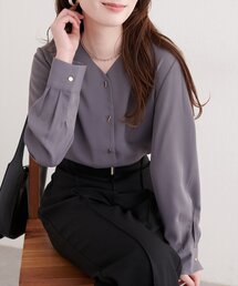 natural couture | プチプラバー釦とろみブラウス(シャツ/ブラウス)