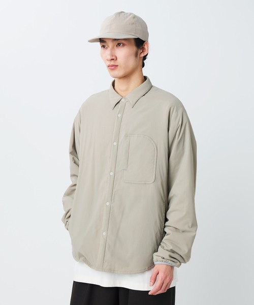 Snow Peak（スノーピーク）の「Snow Peak / Flexible Insulated Shirt フレキシブル 断熱 シャツ（シャツ/ブラウス・メンズ・ブラック/チャコール/グレイッシュベージュ/ホワイト・XL/L/M/S）」の4枚目の写真