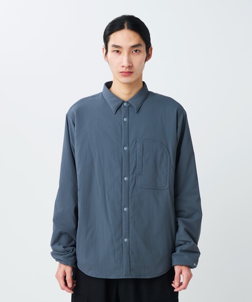 Snow Peak（スノーピーク）の「Snow Peak / Flexible Insulated Shirt フレキシブル 断熱 シャツ（シャツ/ブラウス・メンズ・ブラック/チャコール/グレイッシュベージュ/ホワイト・XL/L/M/S）」の3枚目の写真