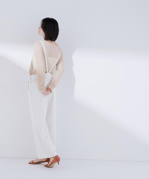 NATURAL BEAUTY BASIC(ナチュラルビューティーベーシック)の「◇デニムオールインワン(つなぎ/オールインワン・レディース・オフホワイト/ダークブルー・FREE)」の10枚目の写真