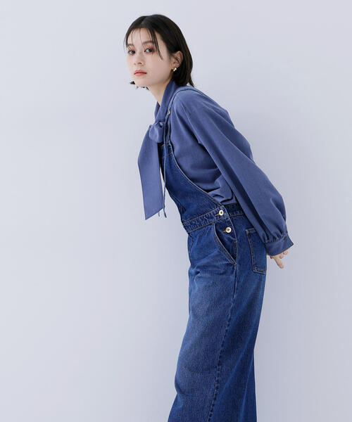 NATURAL BEAUTY BASIC(ナチュラルビューティーベーシック)の「◇デニムオールインワン(つなぎ/オールインワン・レディース・オフホワイト/ダークブルー・FREE)」の16枚目の写真