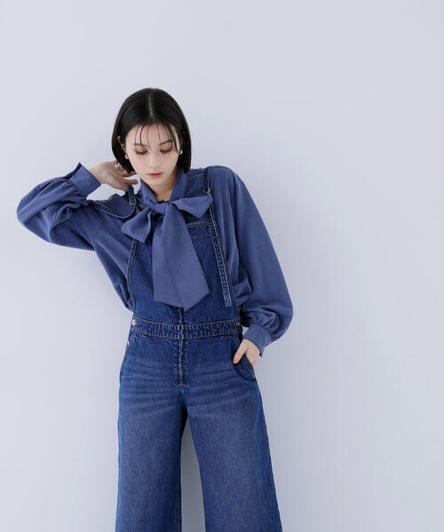 NATURAL BEAUTY BASIC(ナチュラルビューティーベーシック)の「◇デニムオールインワン(つなぎ/オールインワン・レディース・オフホワイト/ダークブルー・FREE)」の18枚目の写真