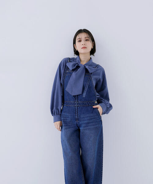 NATURAL BEAUTY BASIC(ナチュラルビューティーベーシック)の「◇デニムオールインワン(つなぎ/オールインワン・レディース・オフホワイト/ダークブルー・FREE)」の20枚目の写真